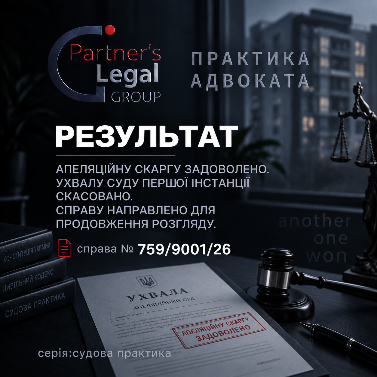 Результат: апеляційну скаргу задоволено, ухвалу скасовано